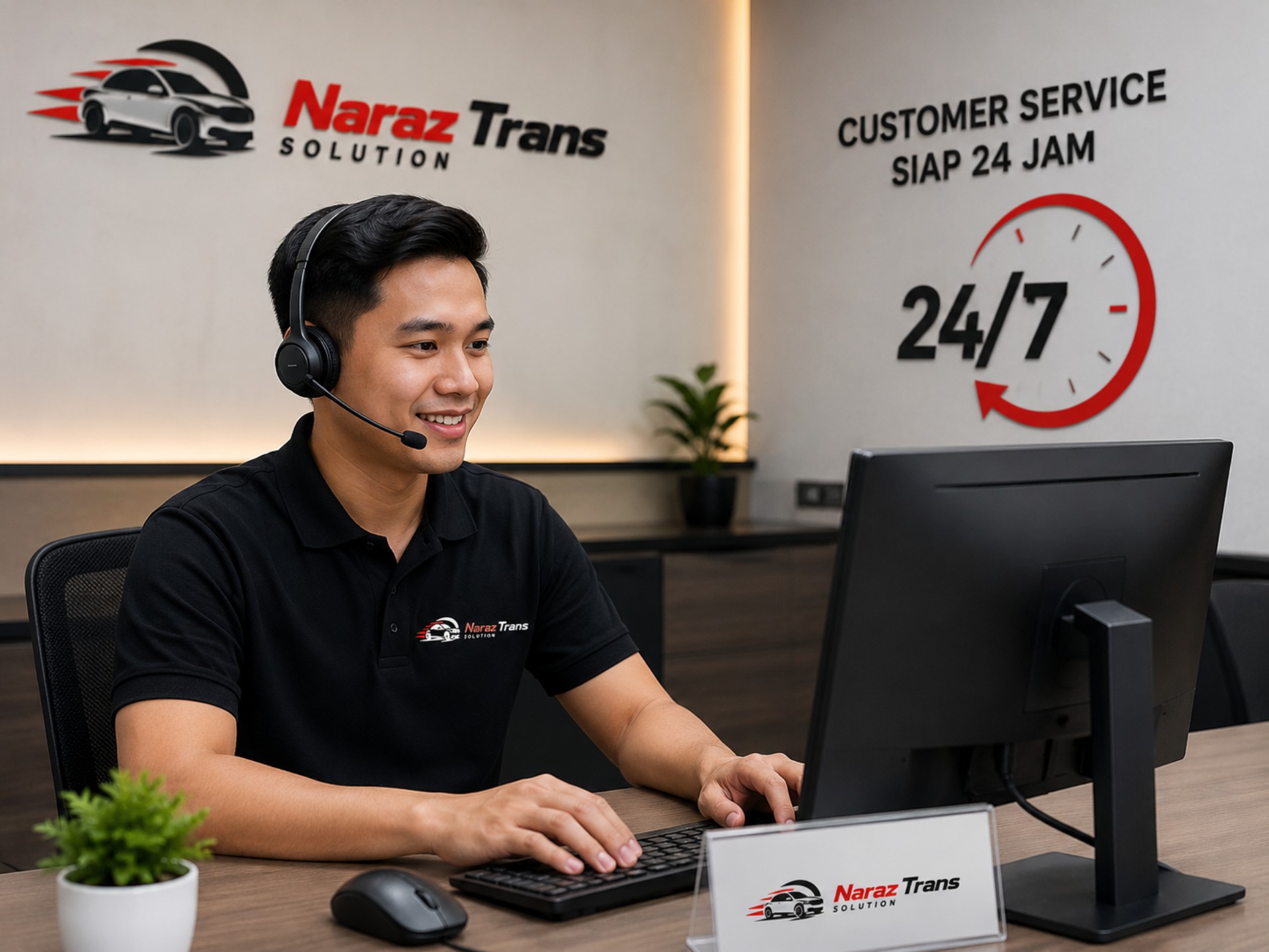 Customer service Naraz Trans siap membantu pemesanan